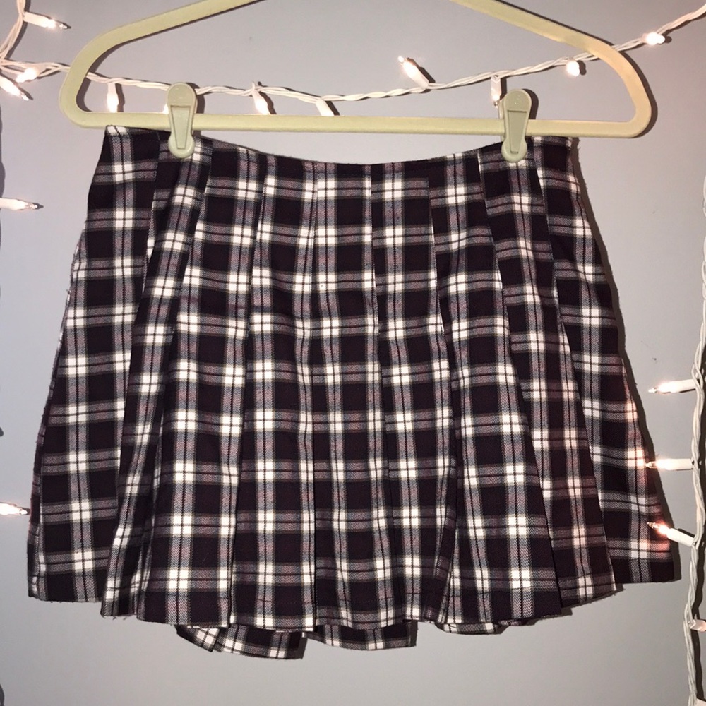 Forever 21 Plaid Pleated Skirt